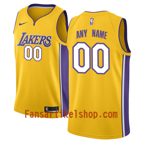NBA Los Angeles Lakers Trikot Benutzerdefinierte Nike 2017-18 Gold Swingman - Herren NBA Los Angeles Lakers Trikot Benutzerdefinierte Nike 2017-18 Gold Swingman - Herren